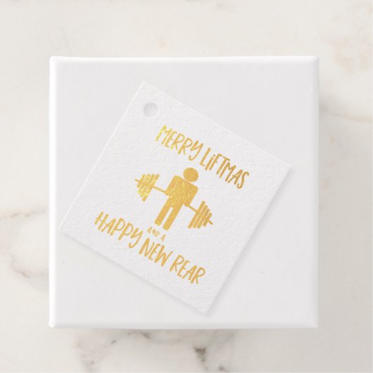 Grappige Fitness Fitmas Kerst Trainer Vakantie Bedankjes Labels (Met doos)