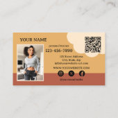 Grappige Fitness Gezondheid Personal Trainer Visitekaartje (Achterkant)