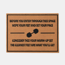 Grappige Fitness Gym Bro Humor Minimalistische Rus Deurmat