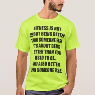 Grappige Fitness Gym Motivatie T-shirt