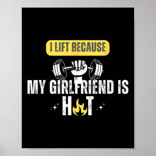 Grappige Fitness Gym Rat Ik Til Omdat Mijn Vriendi Poster
