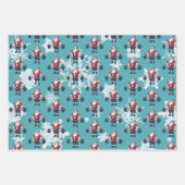 Grappige Fitness Kerst Liftmas Barbell Santa Inpakpapier Vel (Voorkant 3)