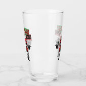 Grappige Fitness Kerstmis Liftmas Barbell Santa Be Glas (Links)