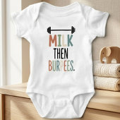 Grappige Fitness Melk Dan Burpees Workout Romper
