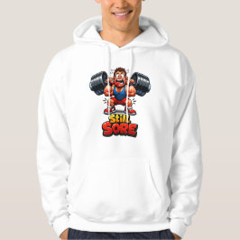 Grappige fitness ontwerp - workout meme hoodie
