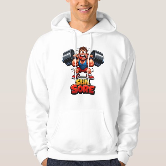 Grappige fitness ontwerp - workout meme hoodie (Voorkant)