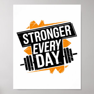 Grappige fitness training sports bodybuilding spor poster