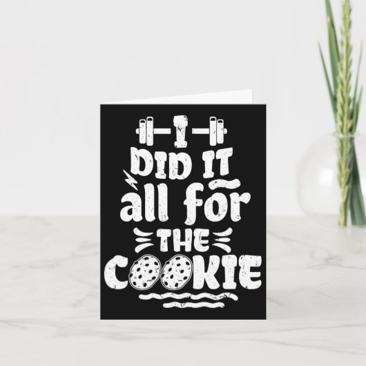 Grappige Fitness Workout Gym Gewichtheffen Bodybui Kaart (Voorkant)