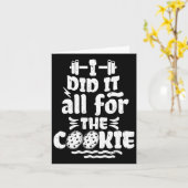 Grappige Fitness Workout Gym Gewichtheffen Bodybui Kaart (Gele Bloem)