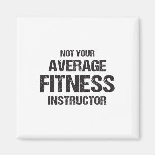 Grappige fitnessinstructeur workout fitness cadeau magneet