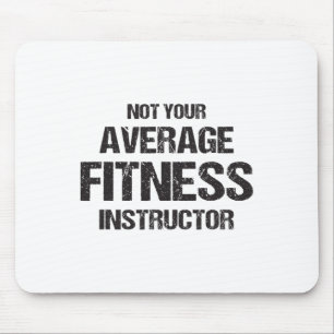 Grappige fitnessinstructeur workout fitness cadeau muismat