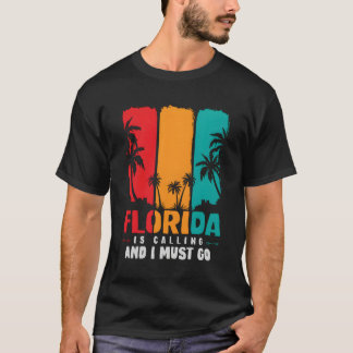 Grappige FL State Florida roept en ik moet gaan FL T-shirt