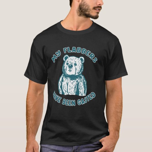 Grappige Flabbergasted Beer Meme Mijn Flabbers Heb T-shirt (Voorkant)