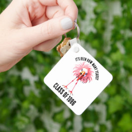 Grappige Flamingo Aangepaste School Reünie Klasgen Sleutelhanger