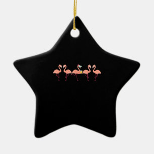 Grappige Flamingo Bachelor Party Cocktail Liefhebb Keramisch Ornament