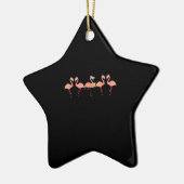 Grappige Flamingo Bachelor Party Cocktail Liefhebb Keramisch Ornament (Links)