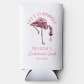 Grappige Flamingo Bachelorette Weekend Feestje Seltzer Blikjeskoeler (Voorkant)