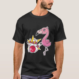 Grappige Flamingo Bowling Kegel Bowling Bal Bowler T-shirt