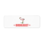 Grappige Flamingo Etiket (Voorkant)