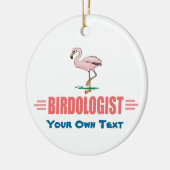 Grappige Flamingo Keramisch Ornament (Links)