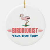Grappige Flamingo Keramisch Ornament (Achterkant)