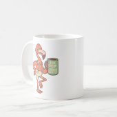 Grappige Flamingo Koffie Citaat Kunst Koffiemok (Voorkant links)