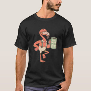 Grappige Flamingo Koffie Citaat Kunst T-shirt