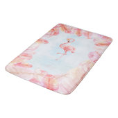 Grappige Flamingo liefhebbers | Flamingo Feather P Badmat (Gekanteld)