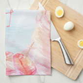 Grappige Flamingo liefhebbers | Flamingo Feather P Theedoek (Quarter Fold)