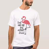 Grappige Flamingo Maak Me Niet Zwaar Op Mijn Voet 