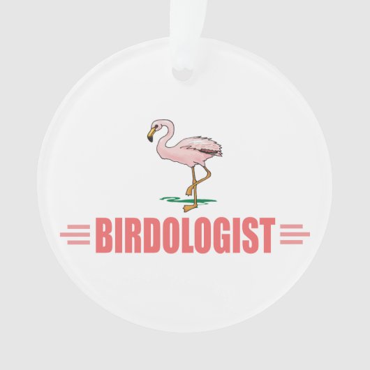 Grappige Flamingo Ornament (voorkant)