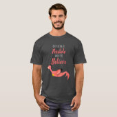 Grappige Flamingo Zeemeermin en Inspirerend Quote T-shirt (Voorkant volledig)