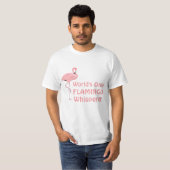 Grappige Flamingofluisteraar T-shirt (Voorkant volledig)