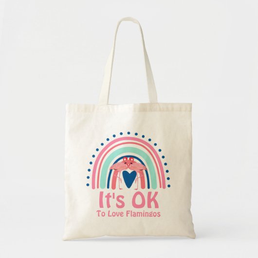 Grappige Flamingoliefhebbers Grappen Tote Bag (Voorkant)