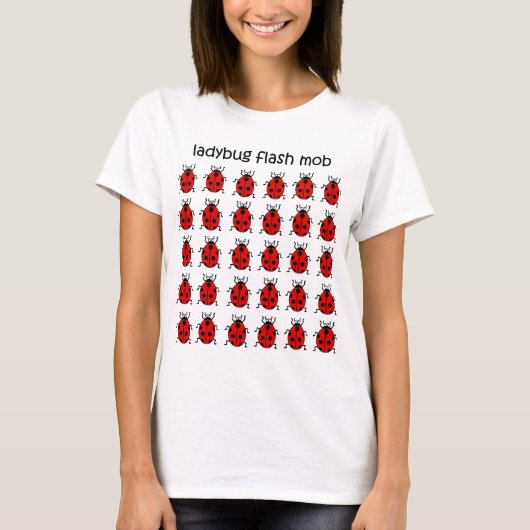 grappige flashmob ladybug t-shirt (Voorkant)