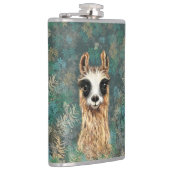 Grappige Flask met Curious Llama Heupfles (Rechts)