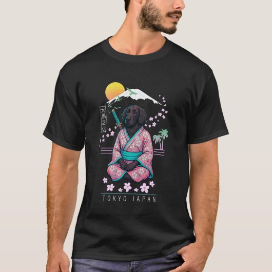 Grappige Flat-Coated Retriever Flatcoat Flattie T-shirt (Voorkant)