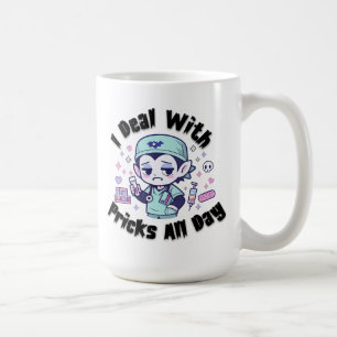 Grappige Flebotomist Kawaii Vampier Sarcastische Q Koffiemok