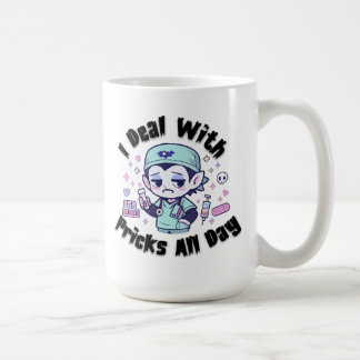 Grappige Flebotomist Kawaii Vampier Sarcastische Q Koffiemok