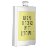 Grappige fles met limonade tekst heupfles (Rechts)