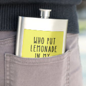 Grappige fles met limonade tekst heupfles (Voorbeeld)