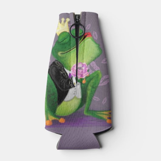 Grappige Flessenkoeler met Kikkerprins Flesjeskoeler (Achterkant)