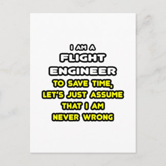 Grappige Flight Engineer T-shirts en geschenken Briefkaart