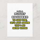Grappige Flight Engineer T-shirts en geschenken Briefkaart (Voorkant)