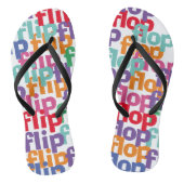 Grappige Flip & Flop Kleurrijke Wordplay Pun Lover Teenslippers (Voetbed)