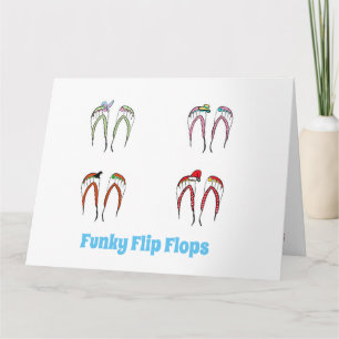 Grappige Flip Flop Wenskaart Kaart