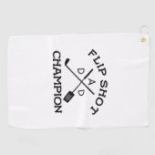 Grappige Flip Shot Kampioen Golf Handdoek (Horizontaal)
