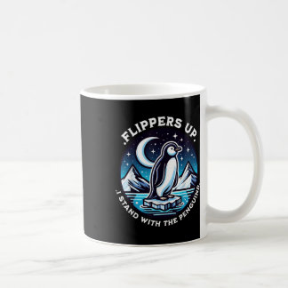 Grappige flippers omhoog Ik sta met de pinguïns Koffiemok