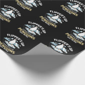 Grappige Flippers Omhoog, Sta Bij De Moedige Pingu Cadeaupapier (Hoek)