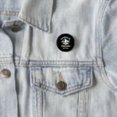 Grappige flippers omhoog, sta met de pinguïns vet ronde button 3,2 cm (In situ)